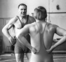 Советский борец Парфенов А.И. на тренировке, 1978 год
